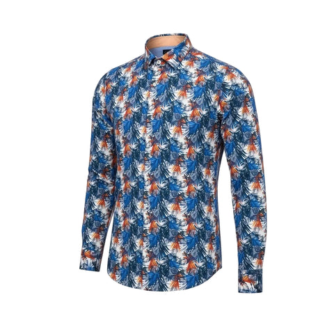 Jonathan D Long-Sleeve Pine Royal Shirt