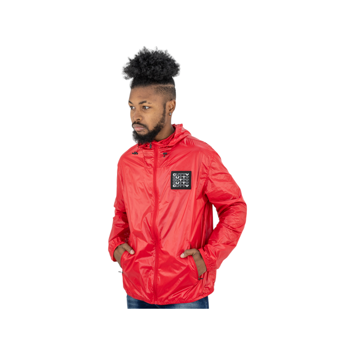 Cutty Icon Technical Windbreaker – Crimson Red