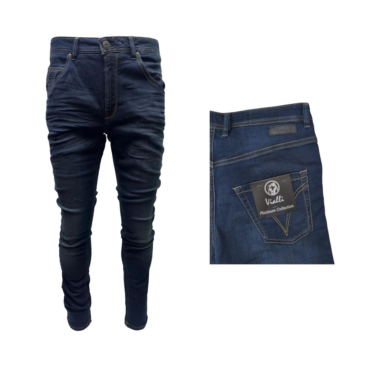 Vialli Jeans Strato Iwtraanse Dark Blue