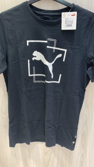 Puma T-Shirt Cat Graphic Black/White