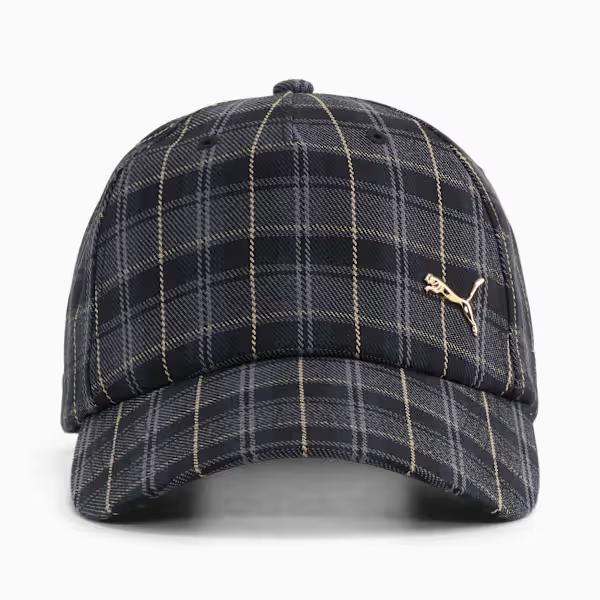 Puma Cap Premium Metal Gold Cat Check Blue