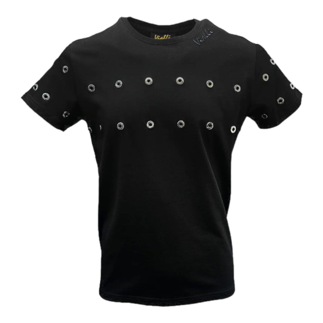 Vialli Exposed T-Shirt Black