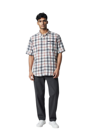 Jonathan D Button Up Shirt Power White/Red