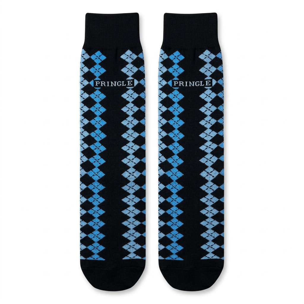 Pringle Socks Ilijah Geo Navy