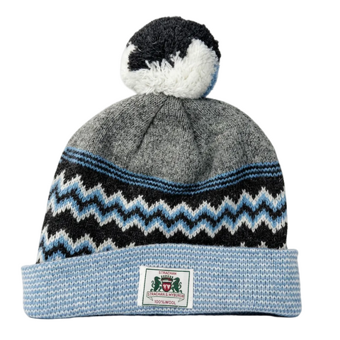 Strachan Chev Light Grey/Sky Beanie