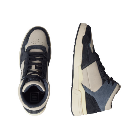 G-Star Attacc Mid Blocked Sneakers | Navy/White