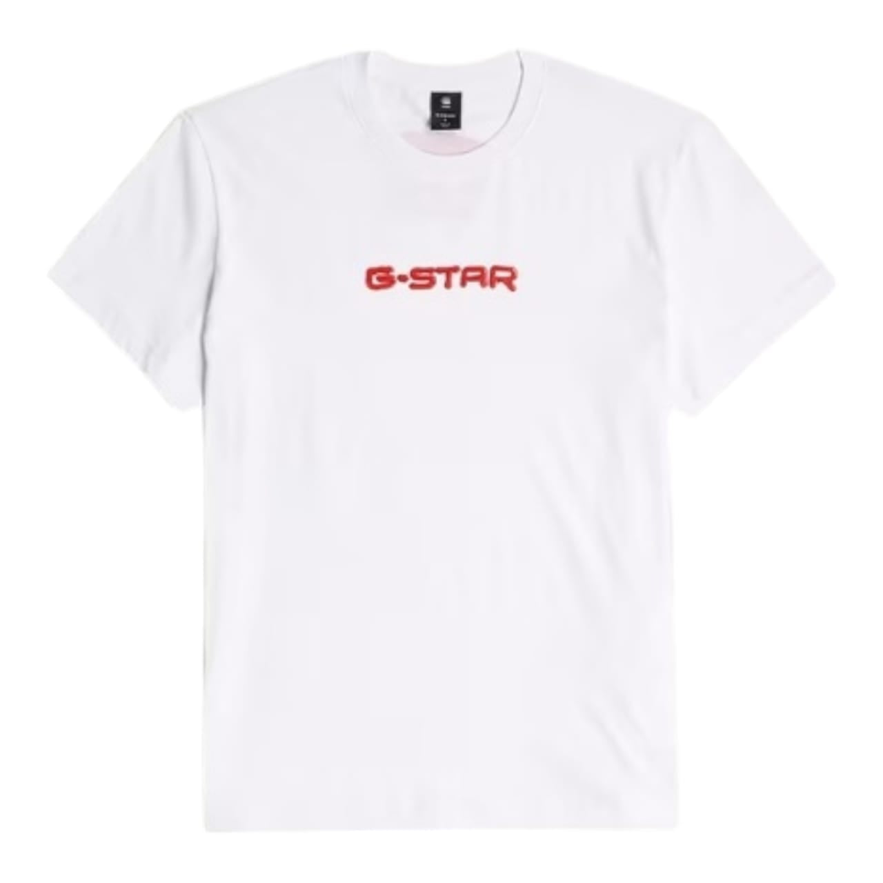 G-Star Short Sleeve Gel Print Crew Neckline T-shirt  - White