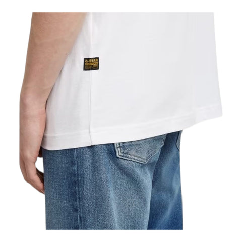 G-Star Short Sleeve Gel Print Crew Neckline T-shirt  - White