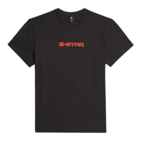 G-Star Short Sleeve Gel Print Crew Neckline T-shirt - Black