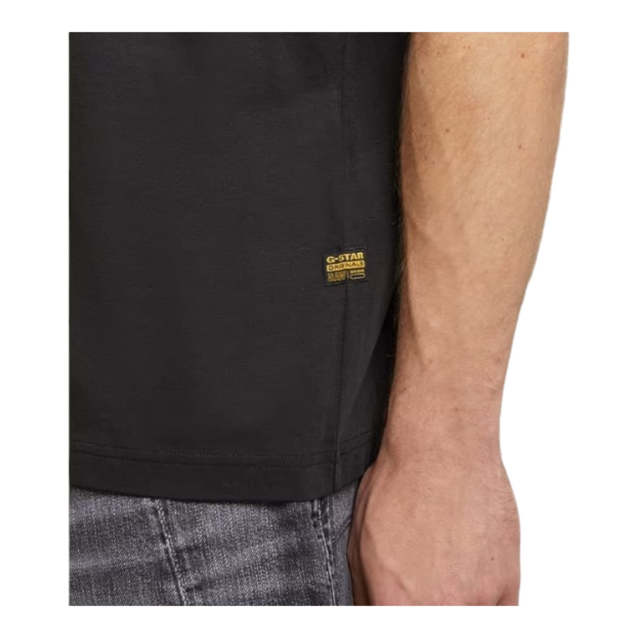 G-Star Short Sleeve Gel Print Crew Neckline T-shirt - Black