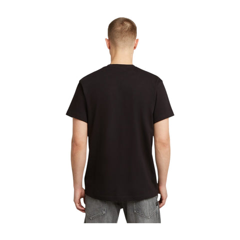 G Star Felt Logo T-Shirt | Dark Black
