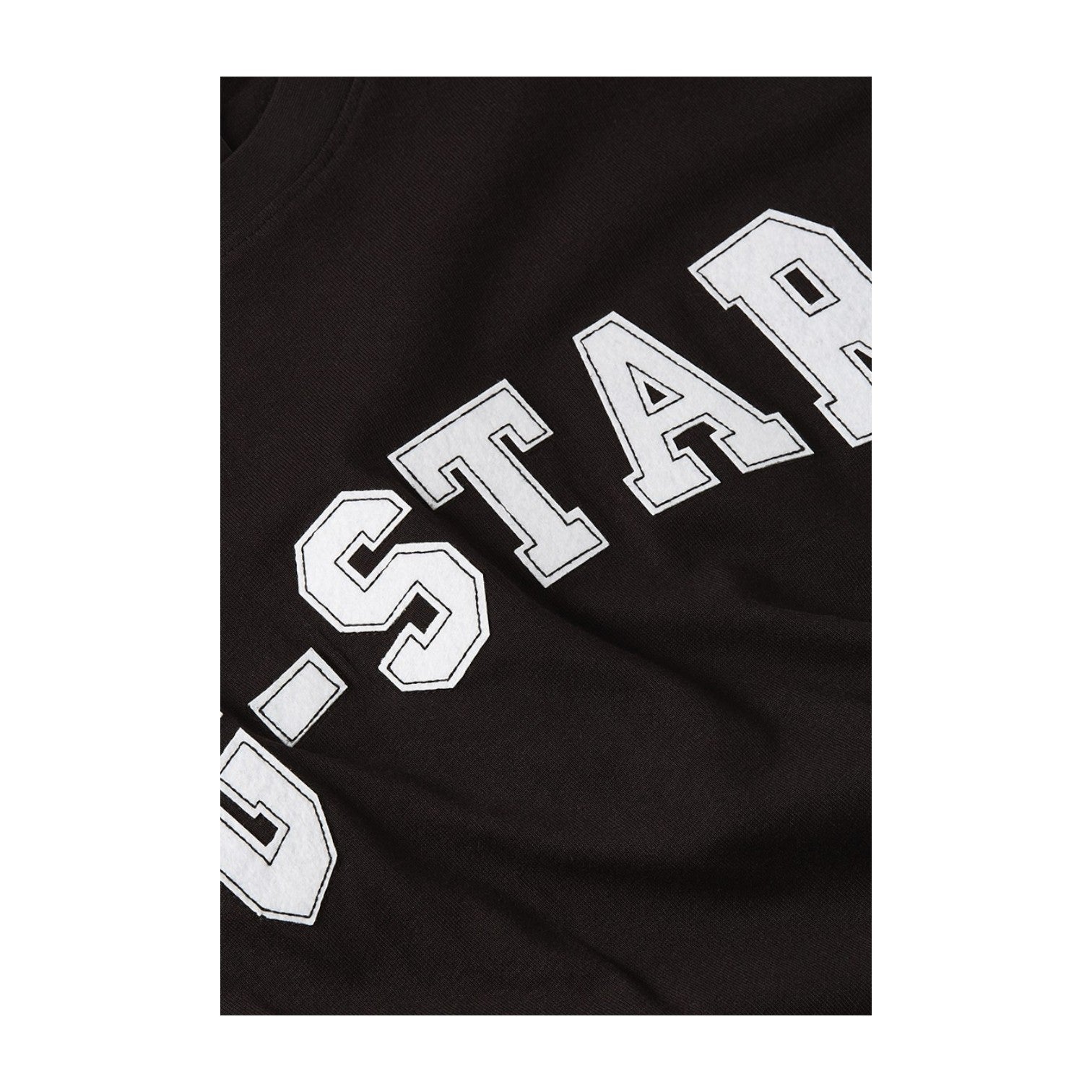 G Star Felt Logo T-Shirt | Dark Black
