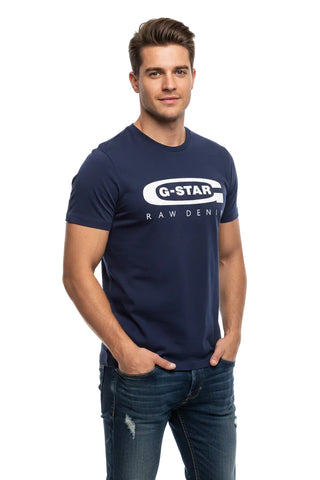 G Star T-Shit Graphic 4 Slim Navy