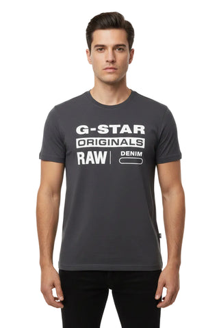 G Star T-Shirt Originals Graphic Cloack Grey