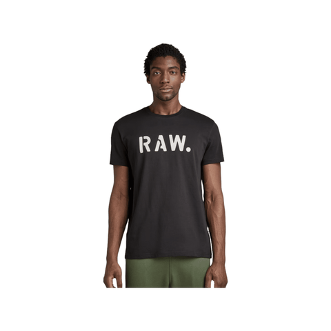 G Star Crew Stencil Black