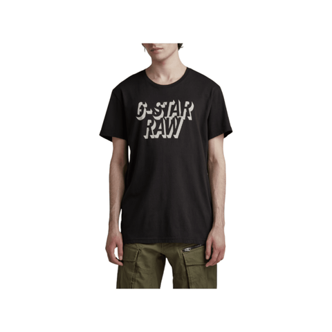 G Star Crew Shadow Graphic Black