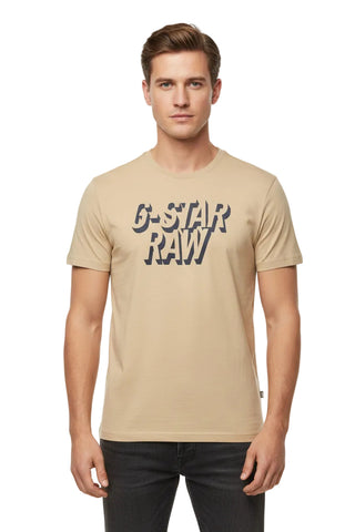 G Star T-Shirt Shadow Graphic Prairie Sand