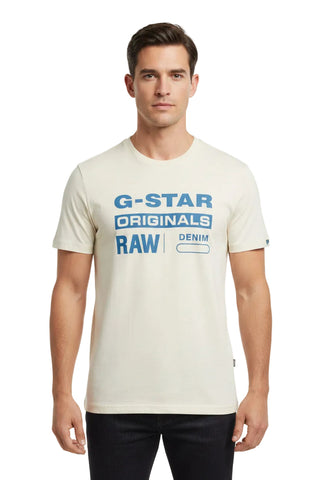 G Star T-Shirt Originals Blue Stone