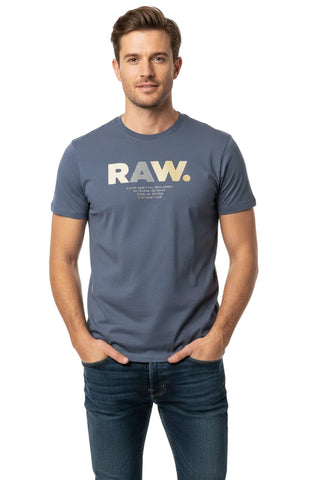 G Star T-Shirt Multi Raw Fantem Blue