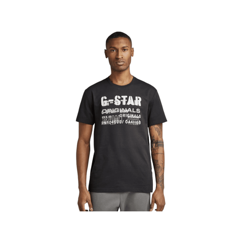 G Star Crew Stencil Originals R T Black