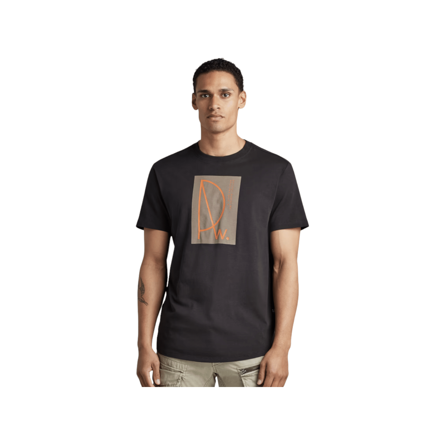 G Star Crew Lash Raw Graphic Black