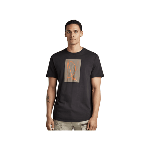 G Star T-Shirt Lash Raw Graphic Black