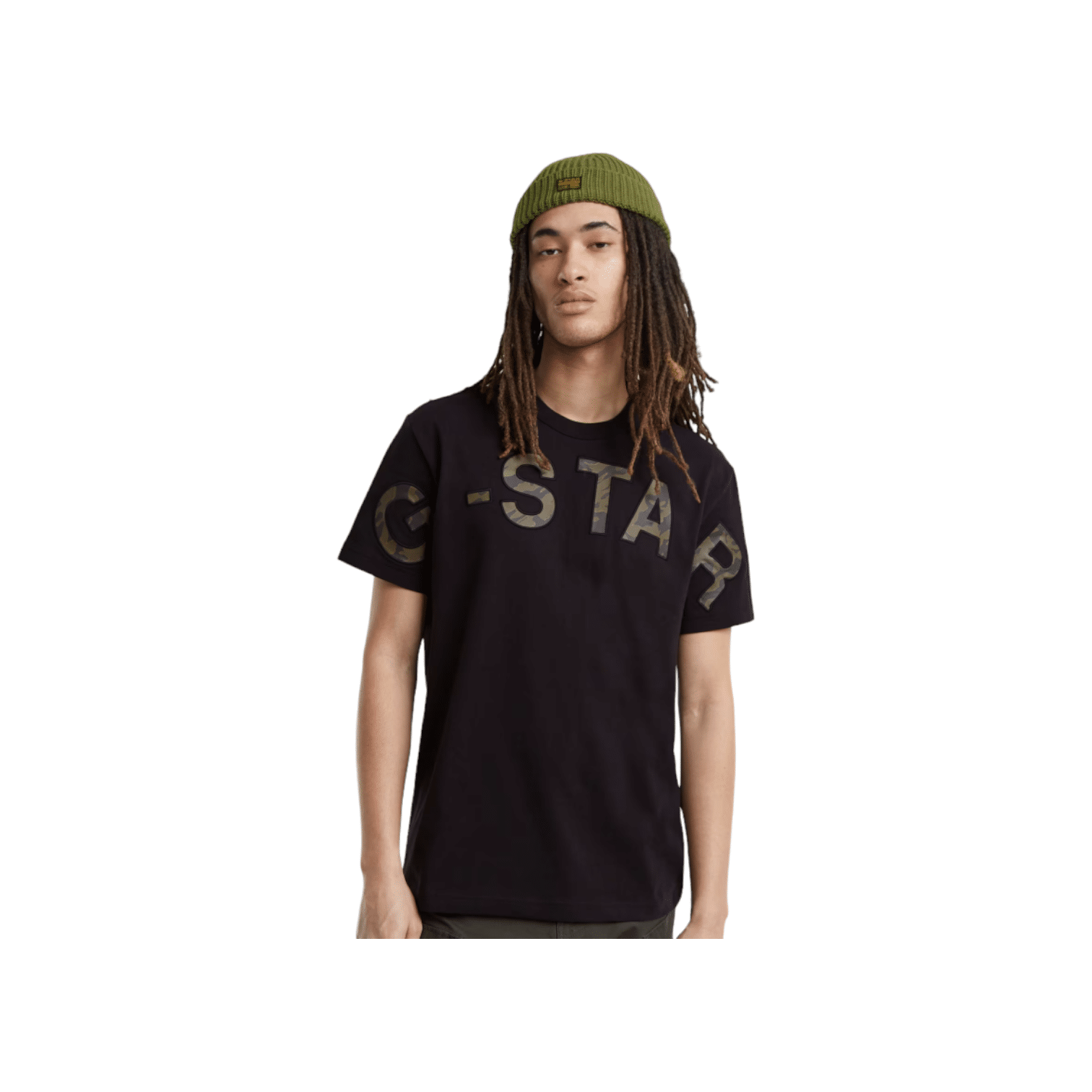 G Star Crew Embro Print R T Dark Black