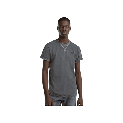 G Star Crew Nifous R T Black Garment Dyed