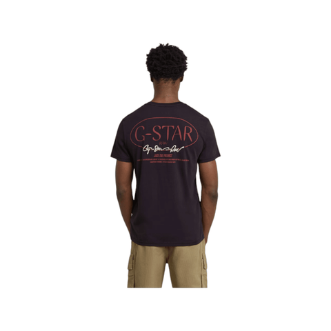 G Star Crew Chain Logo R T White