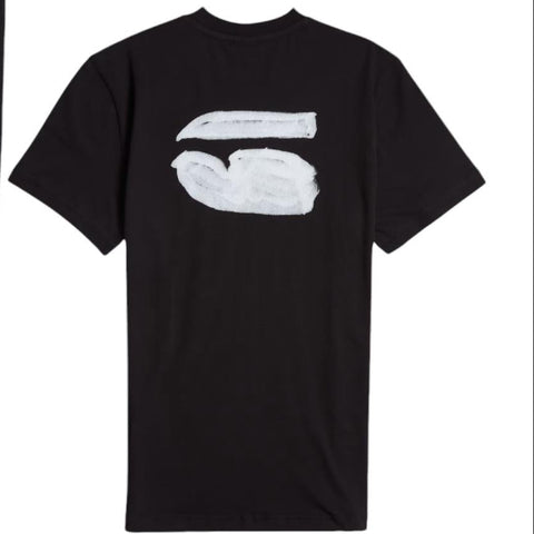 G Star T-Shirt Burger Back Print Black