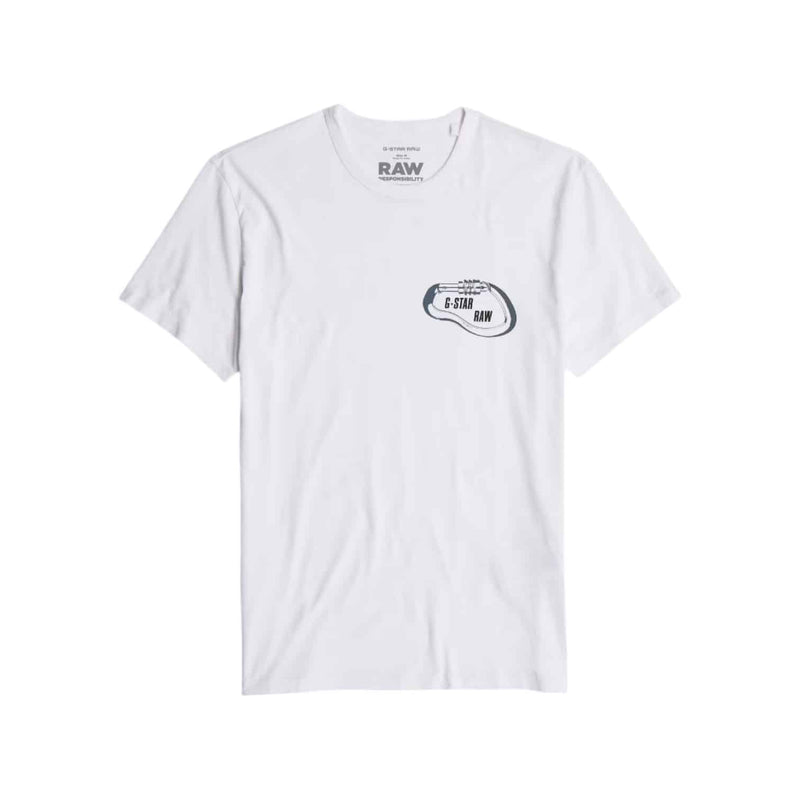 Gstar T-Shirt Carabiner Logo White