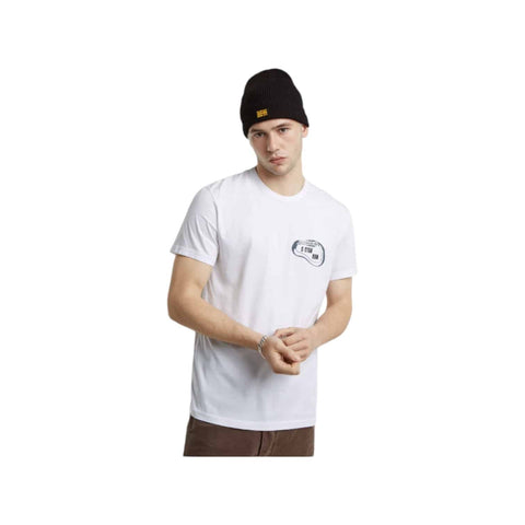 G Star T-Shirt Carabiner Logo R T White