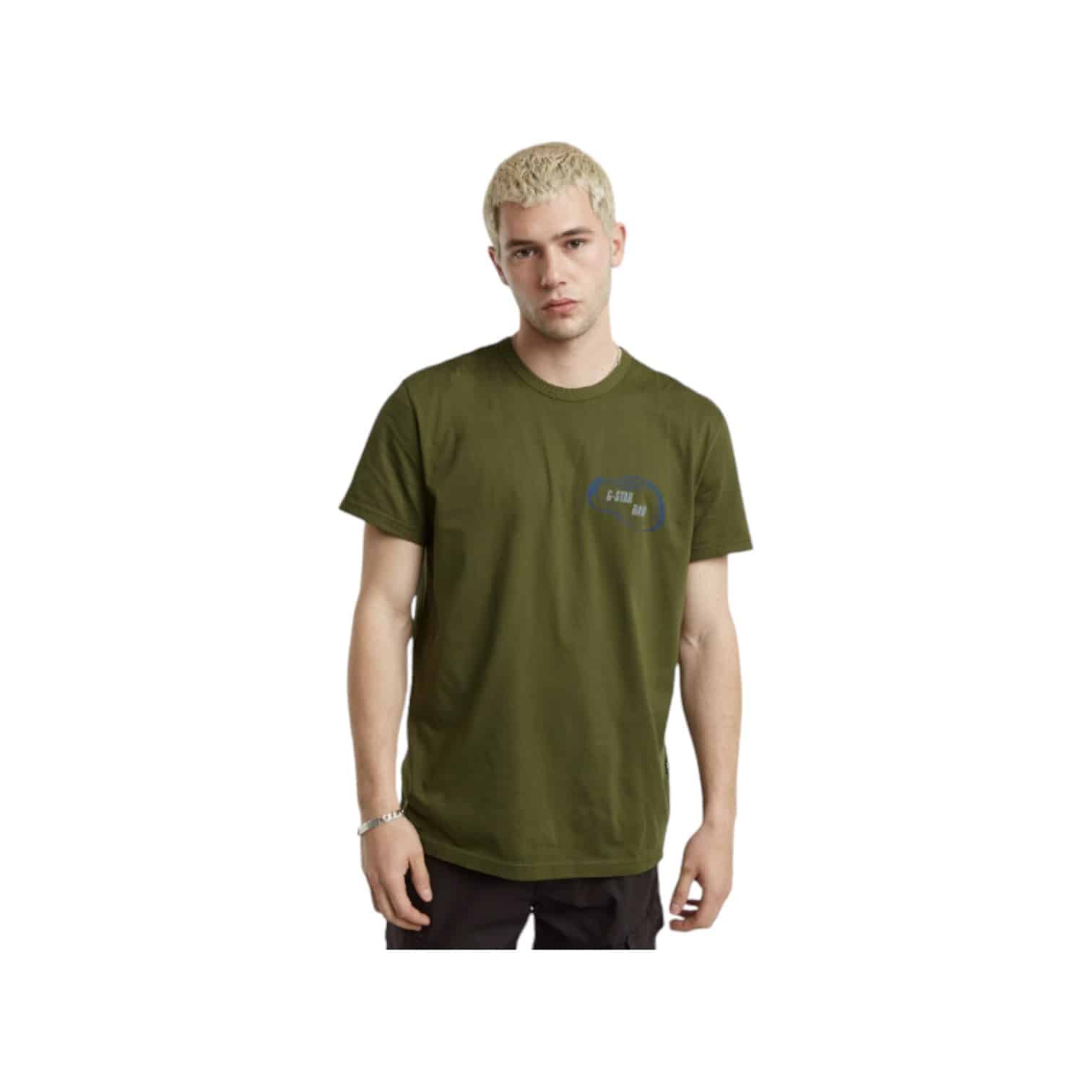 G Star T-Shirt Carabiner Logo R T Dark Moss