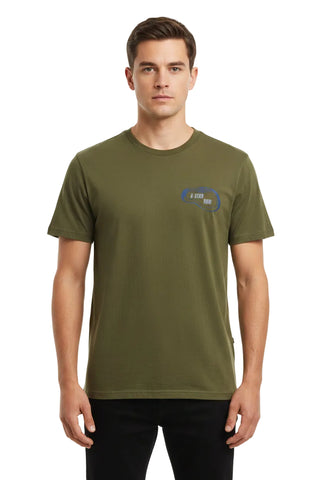 G Star T-Shirt Carabiner Logo Moss Green