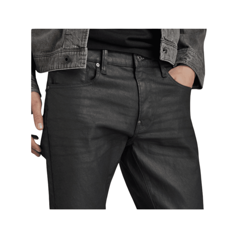 G Star Revend Skinny Wax Black