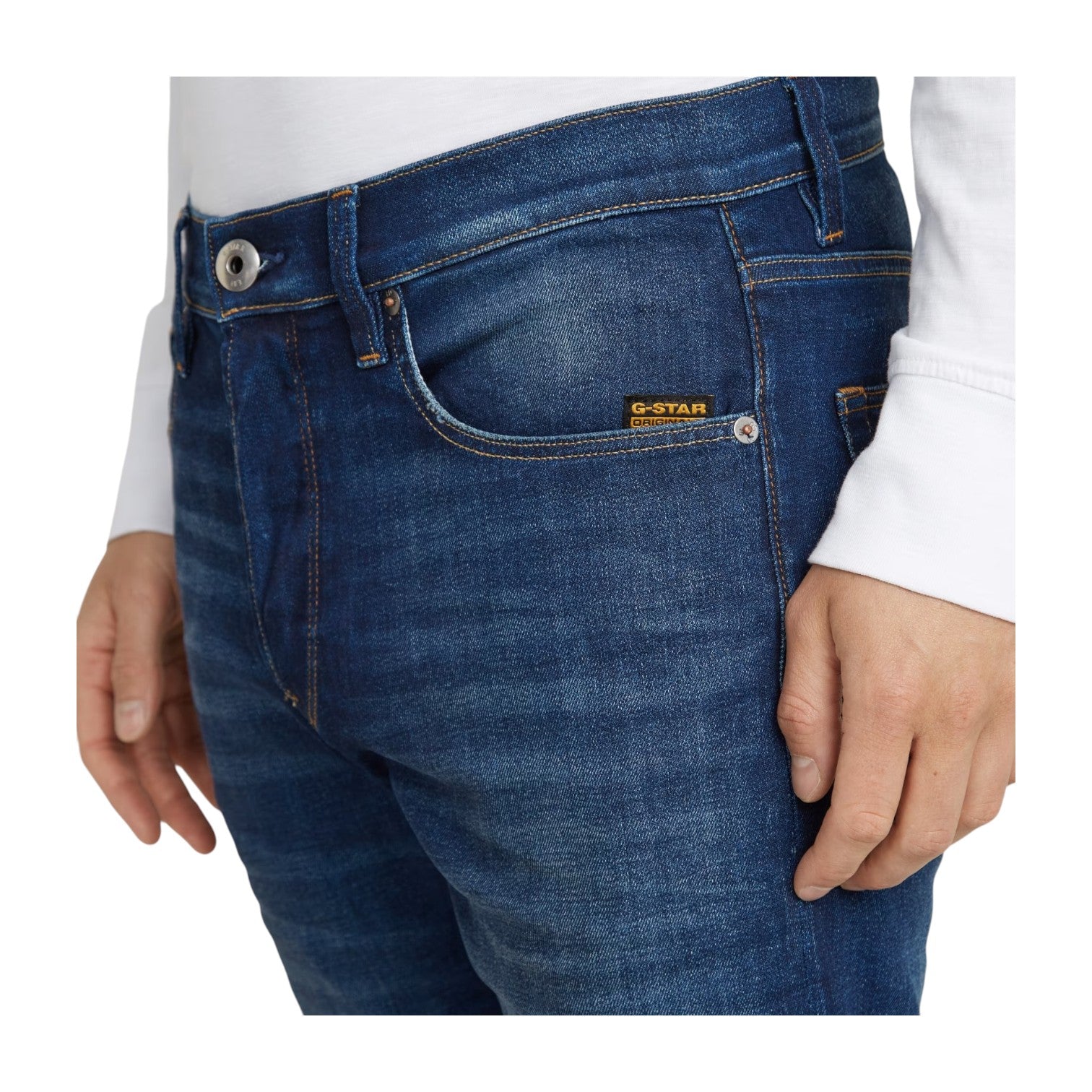G Star 3301 Slim Jeans - Worker Blue Faded