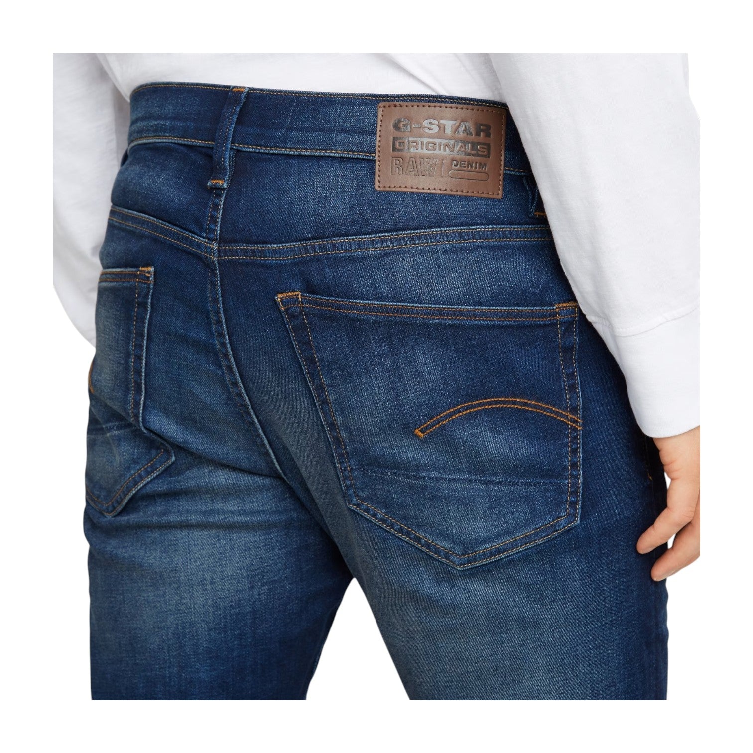 G Star 3301 Slim Jeans - Worker Blue Faded