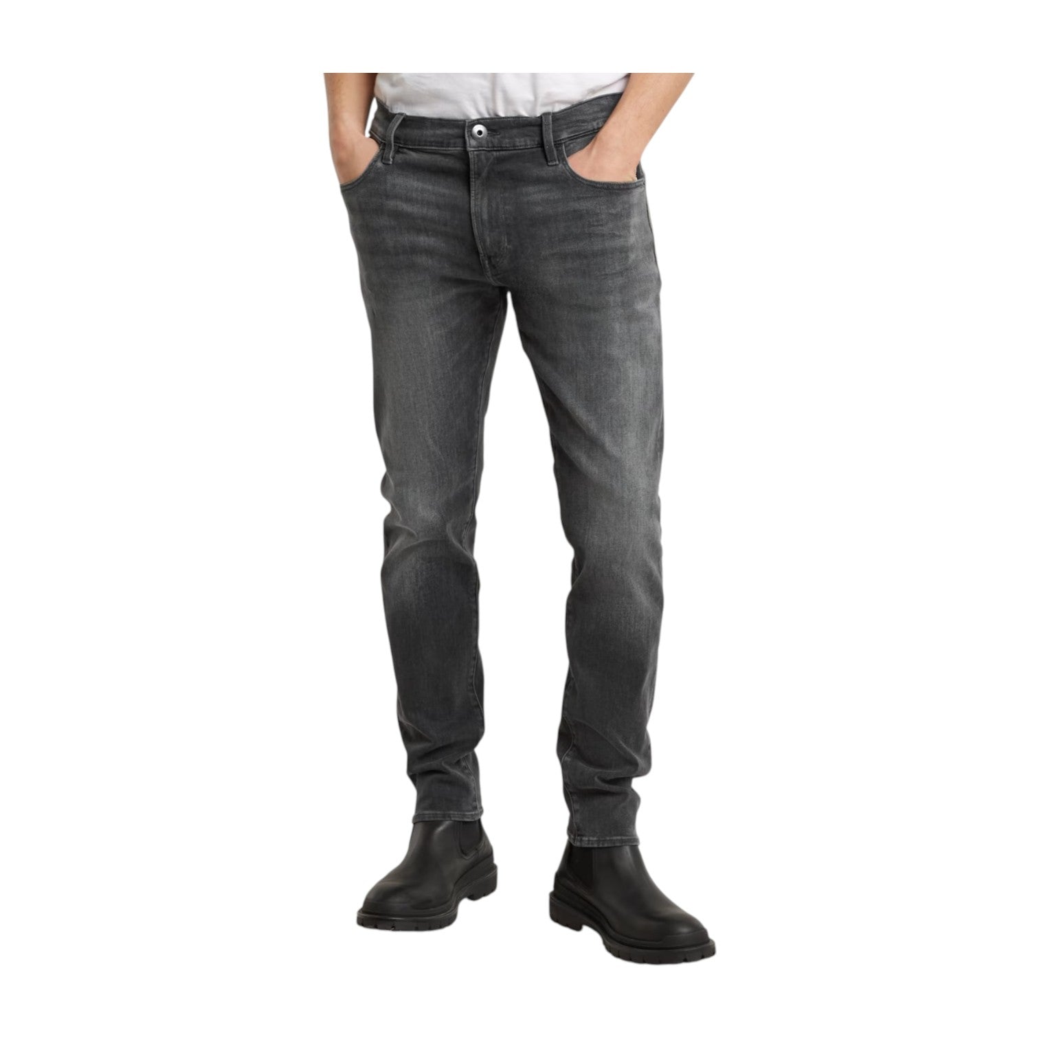 G Star 3301 Slim Jeans - Faded Black