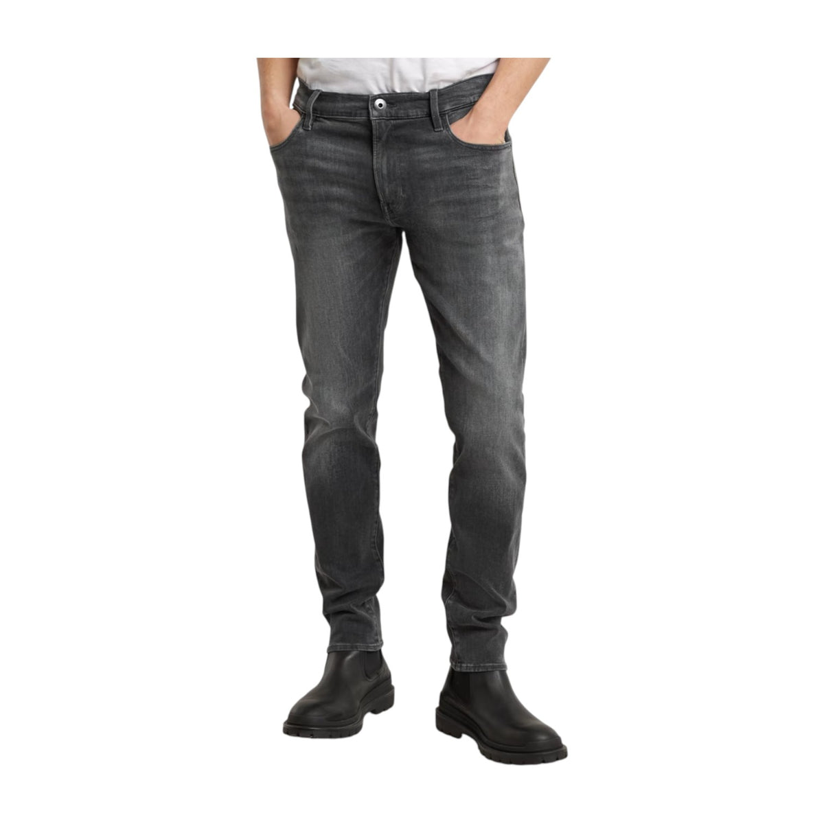 G Star 3301 Slim Jeans - Faded Black