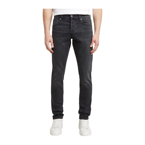 G Star Jean 3301 Slim Super Stretch Nero Grey