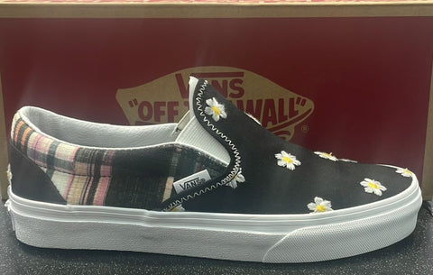 Vans Classic Slip-On Floral Plaid Patchwork