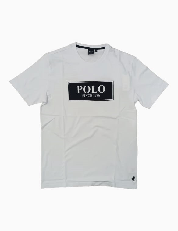 Polo Ss Flock Logo Tshirt