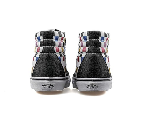 Vans Kids Sk8-Hi Glitter Checkerboard Multi Colour