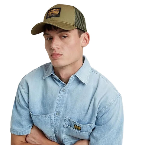 G Star Cap Embro Baseball Trucker Smoke Olive