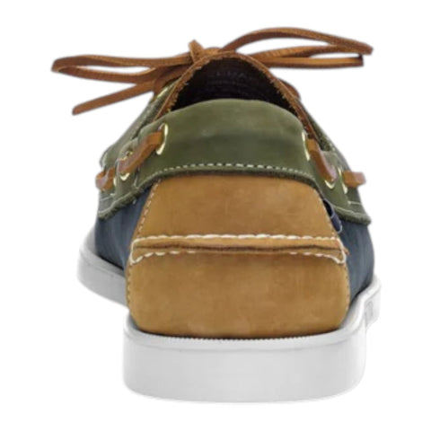 Sebago Portland Spinnaker Nubuck Navy/Tan/Olive