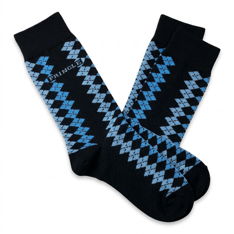 Pringle Socks Ilijah Geo Navy