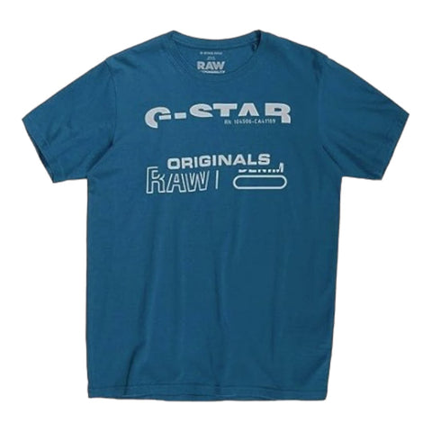 G Star T-Shirt Originals Petrol Blue