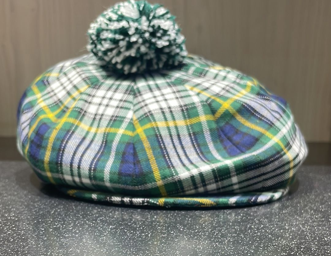 Knox Newspaper Cap Tartan Green
