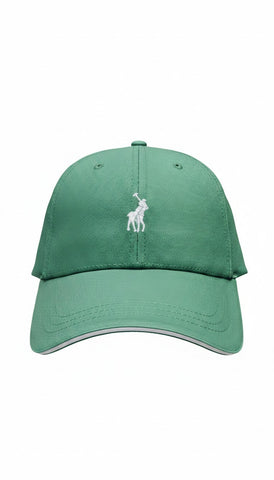 Polo Cap 6 Panel Structured Dark Green