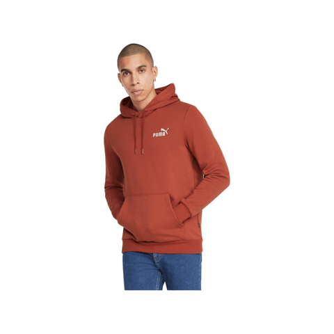 Puma Essential Embroidery Logo Hoodie Rust Red